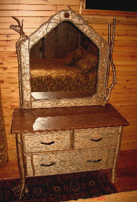 custom rustic , adirondack, rustic dresser